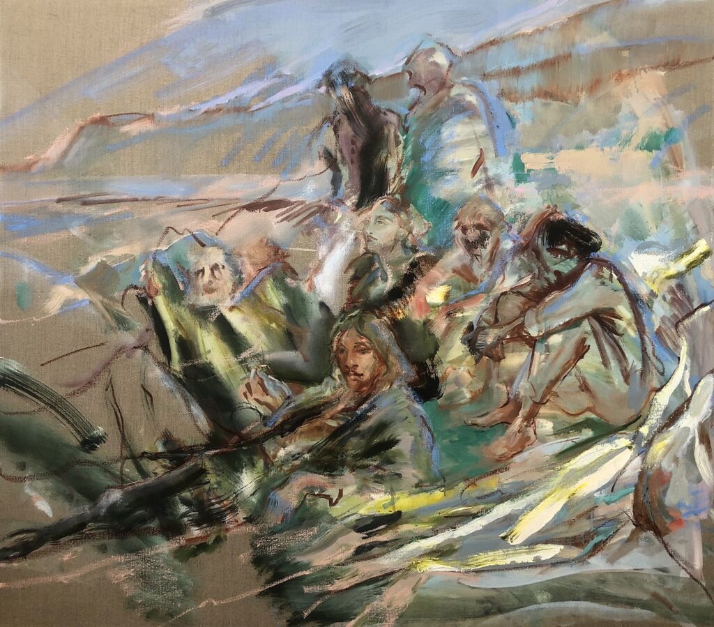 Dawn Patrol, by Kylie Manning, 2020, oil on linen
