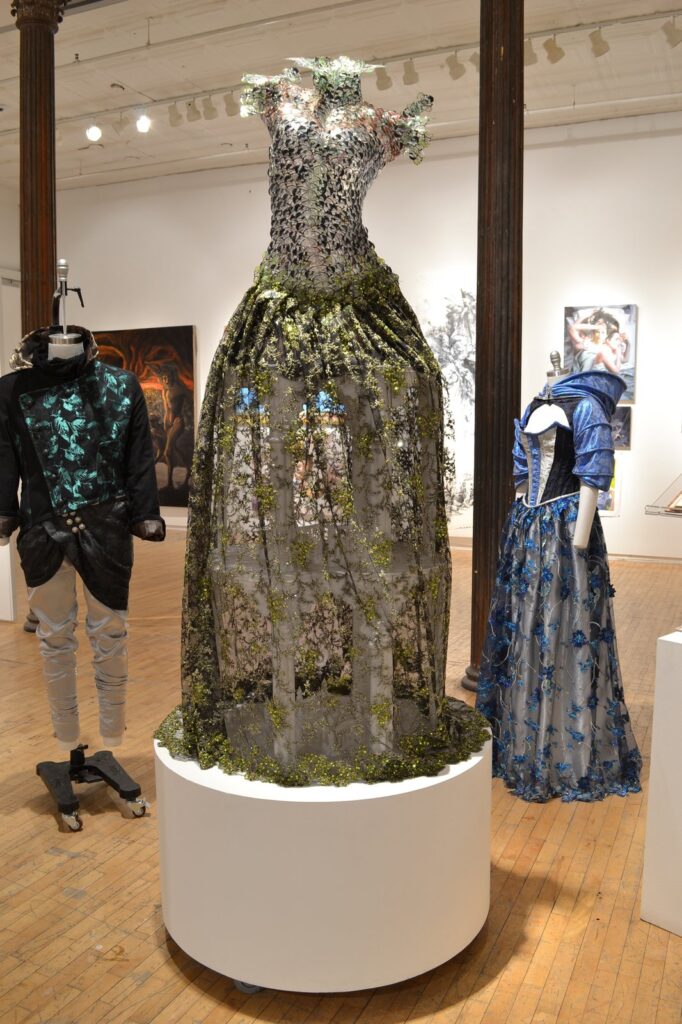 Center Piece Sculpture, by Jo Mar, 2016, resin, and textile