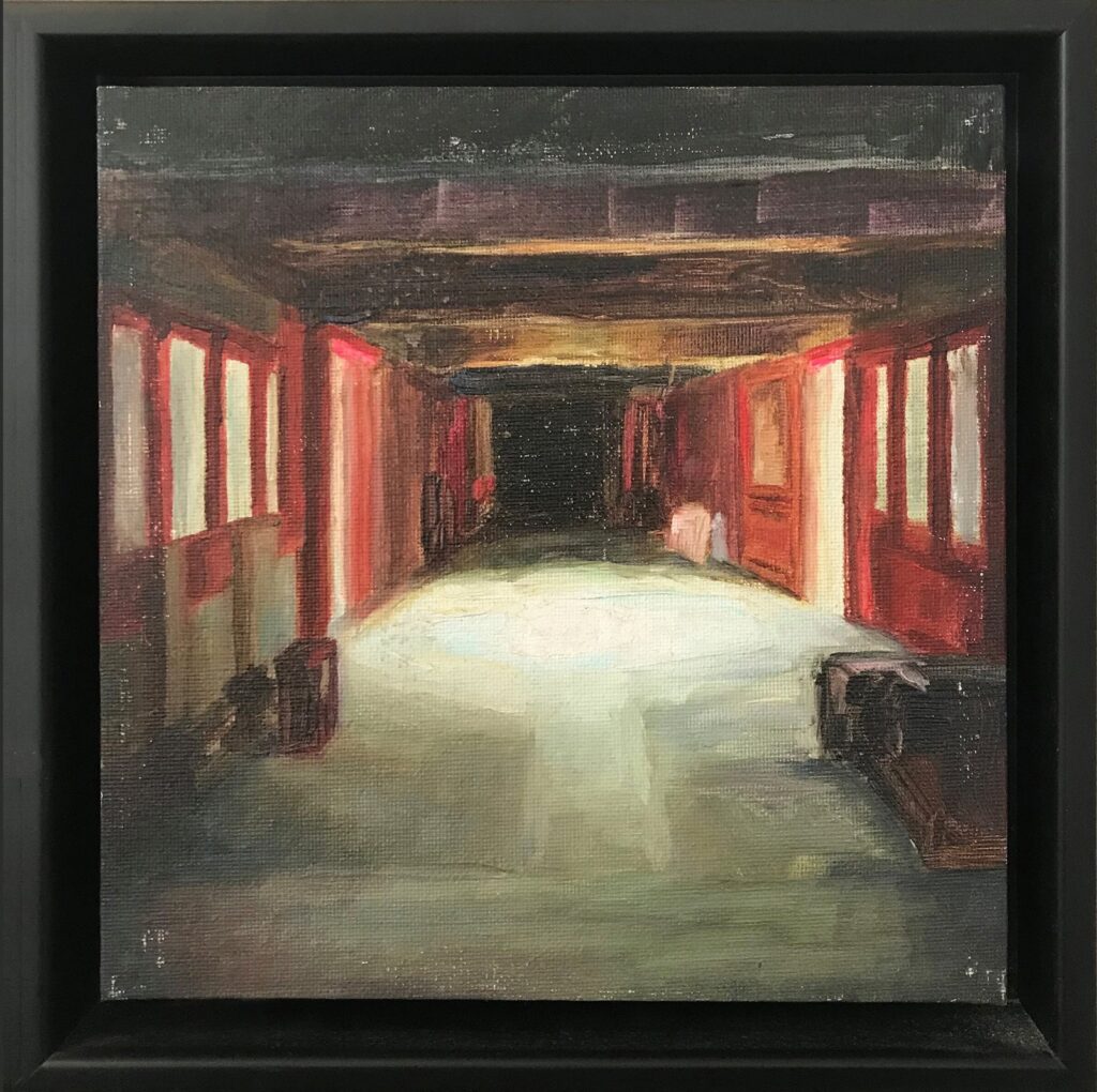 Dongyue Temple, by Maria Manero, 2017, Oil on canvas