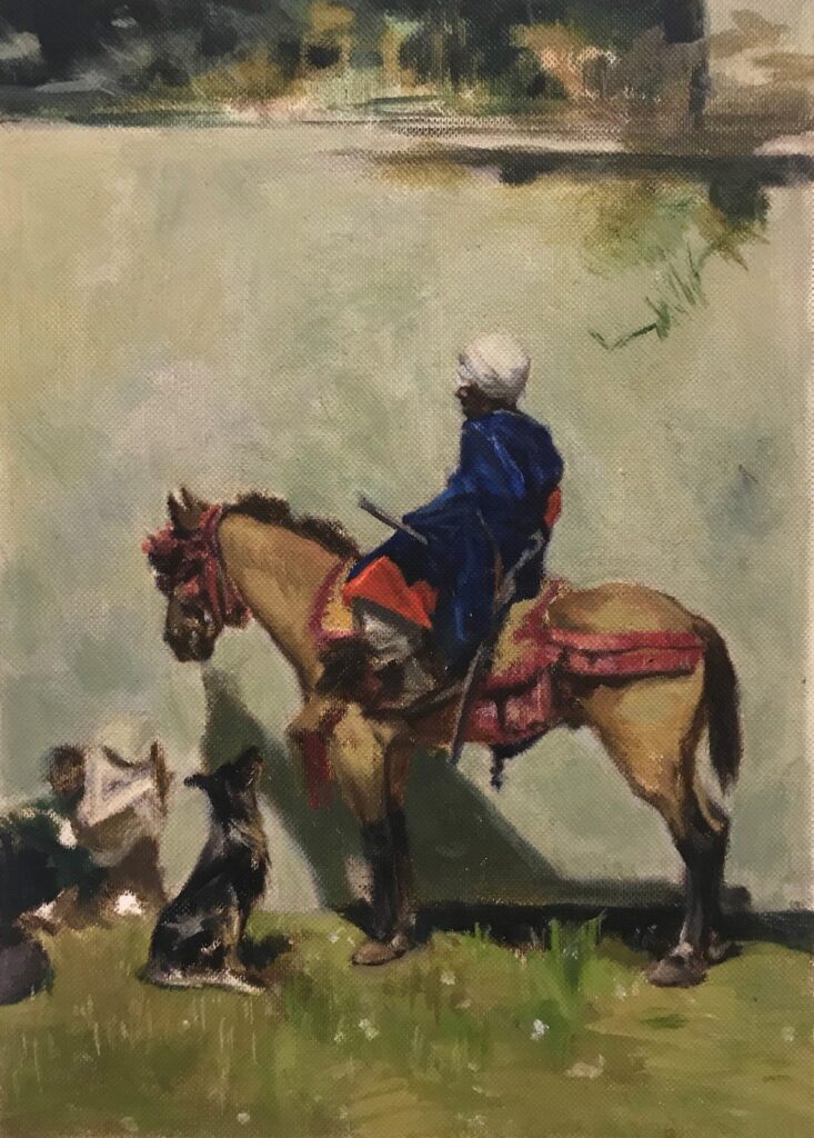Master Copy 2, by Victoria Martinotti, 2017, Oil on canvas on cradled panel