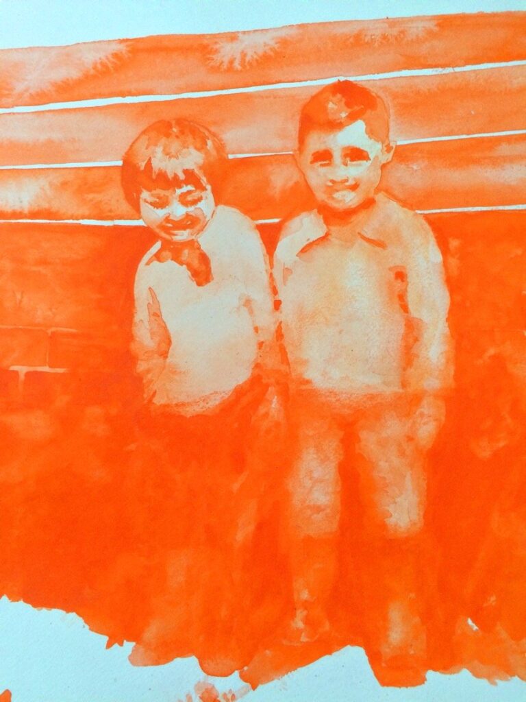 Troublemakers, by Benjamin Martins, 2015, Watercolor on paper
