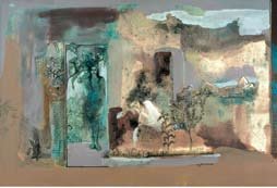 Silent Dreams, by Maryam Ghaziani, 2004, mixed media