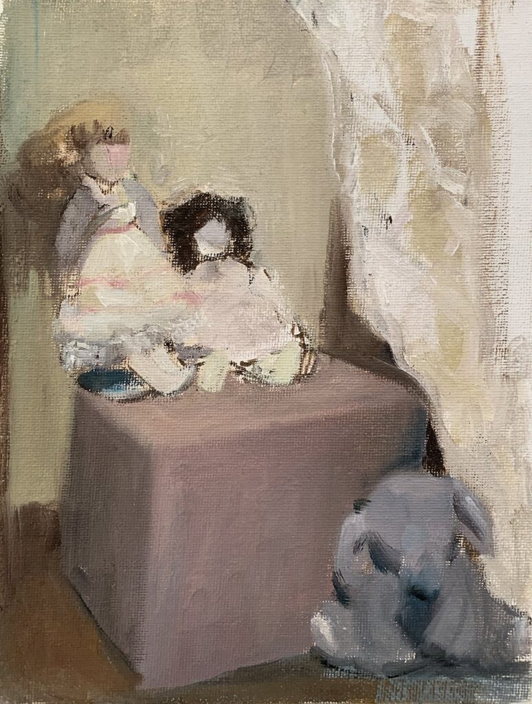 Study 1, by Kathryn Mashevich, 2022, oil on canvas panel