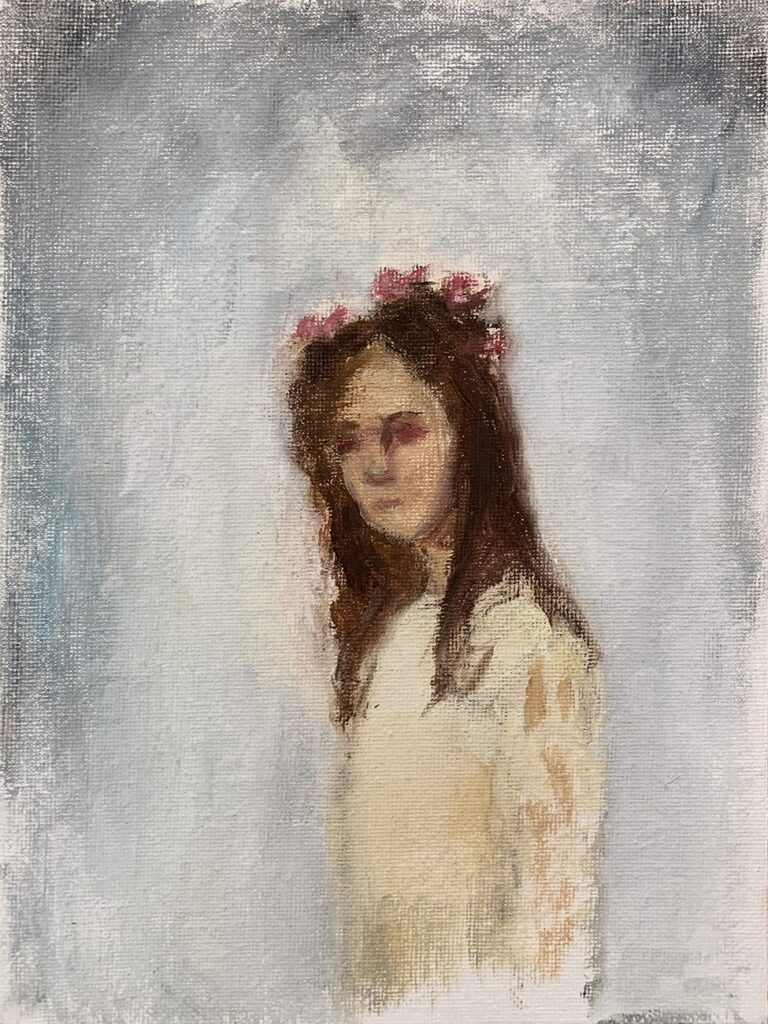 Study 2, by Kathryn Mashevich, 2022, oil on canvas panel