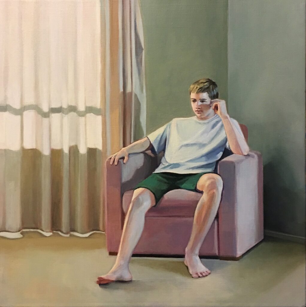 By the Window, by Elisabeth McBrien, 2019, oil on canvas