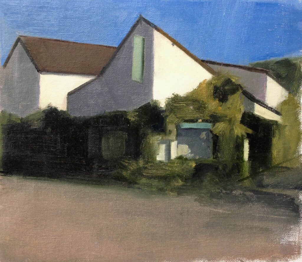 Giverny #1, by Elisabeth McBrien, 2014, Oil on canvas paper