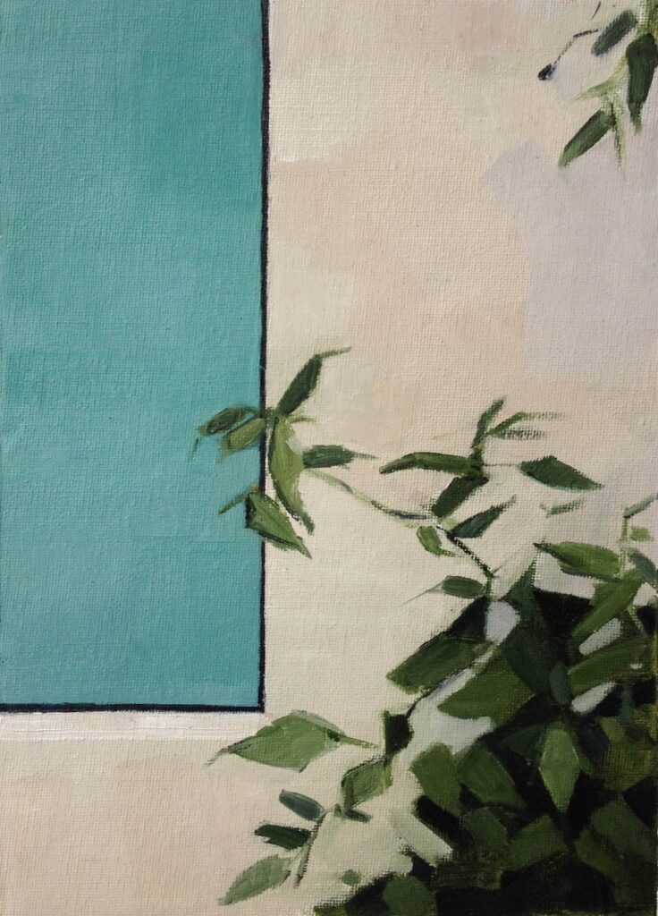 Giverny #4, by Elisabeth McBrien, 2014, Oil on canvas paper