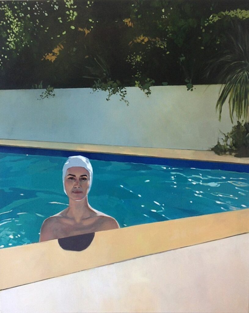 Swimming Pool, by Elisabeth McBrien, 2015, Oil on canvas
