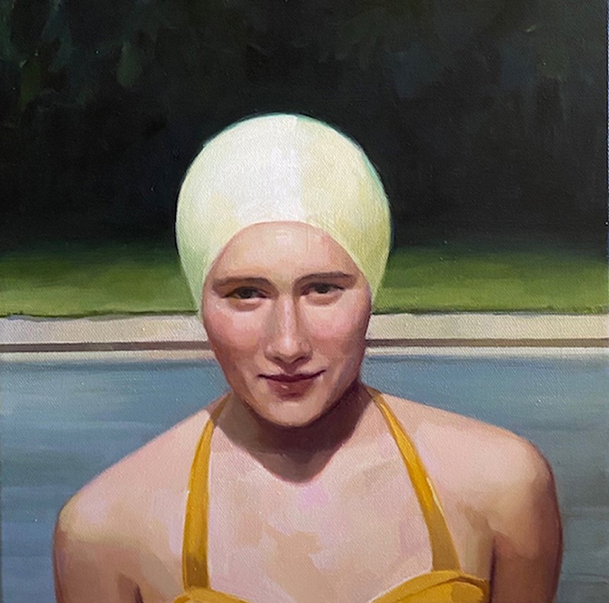 The Swimmer, by Elisabeth McBrien, 2021, oil on canvas