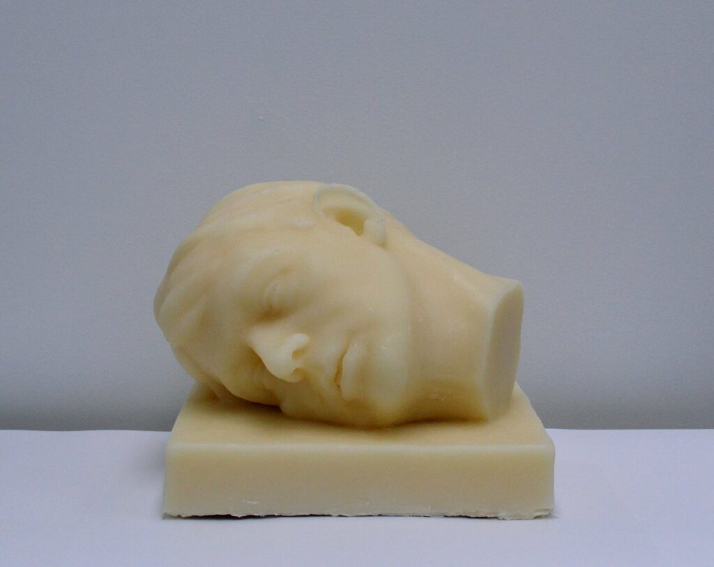 Dead Head, by Quentin James McCaffrey, 2015, plaster