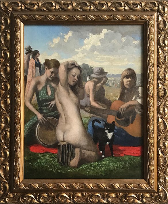 Festival, by John McGrath, 2019, oil on canvas