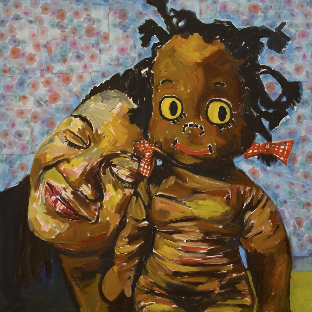 Loving Grace, by Beverly McIver, 2016, oil on canvas