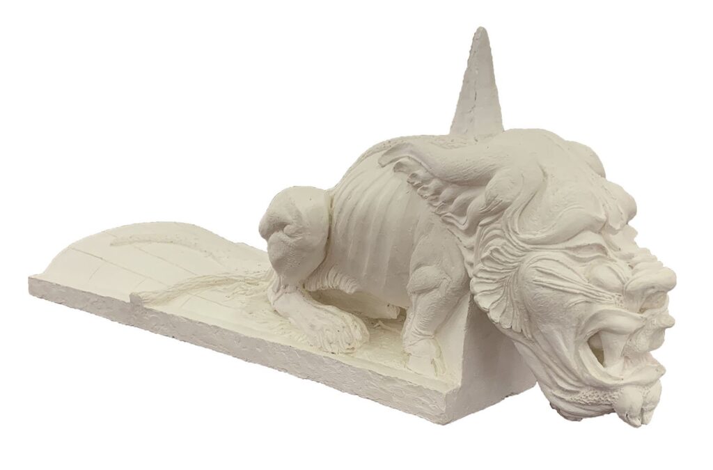 Gargoyle, as part of Slaughter of the Innocents, by Randolphlee, 2017, plaster