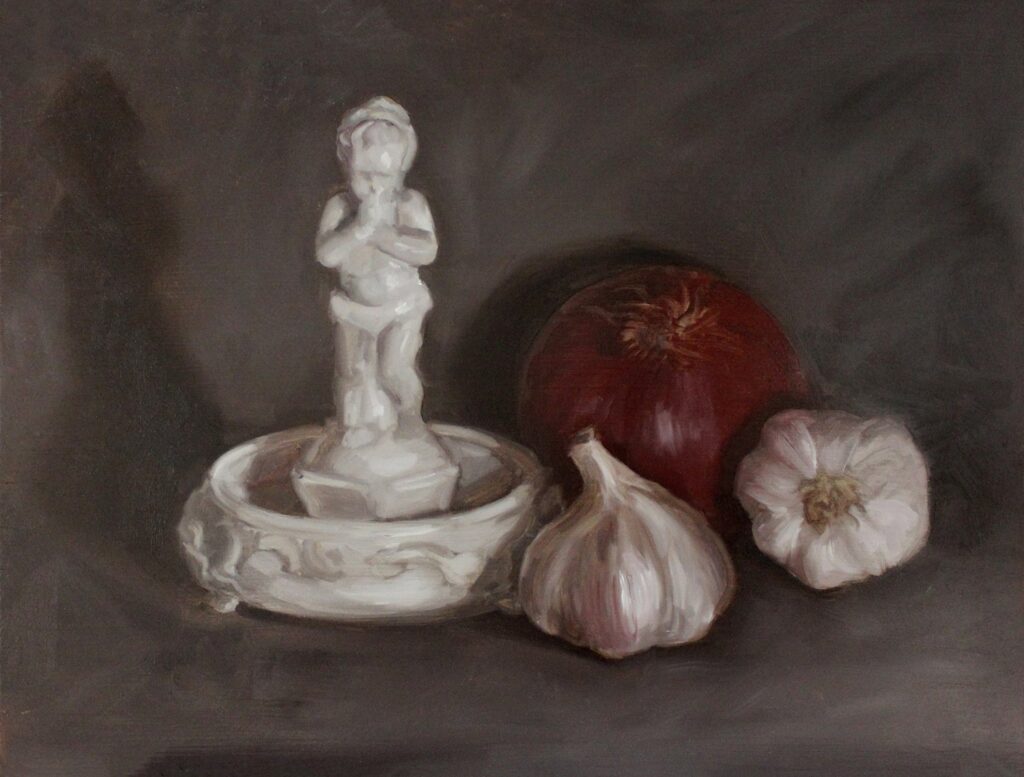 Silent Music, by Heather V. McLeod, 2019, oil on panel
