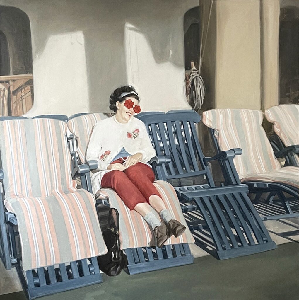 Happiness, by Heather V McLeod, 2022, oil on panel