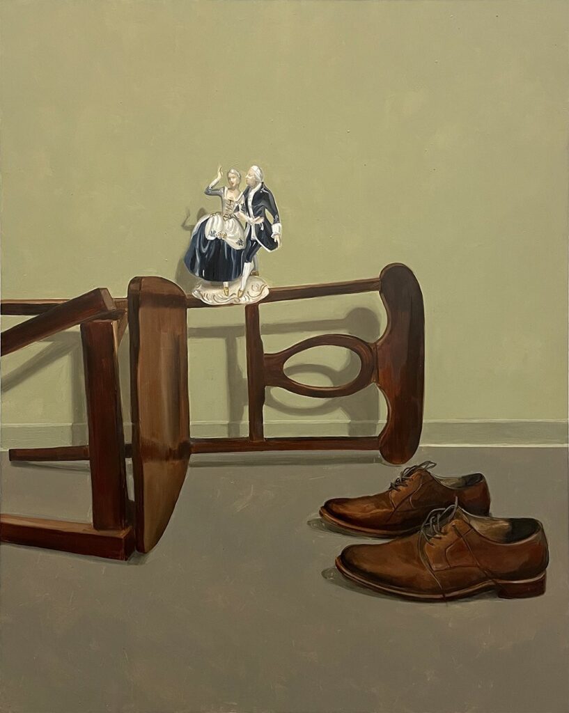 Hold Still, by Heather V McLeod, 2021, oil on panel