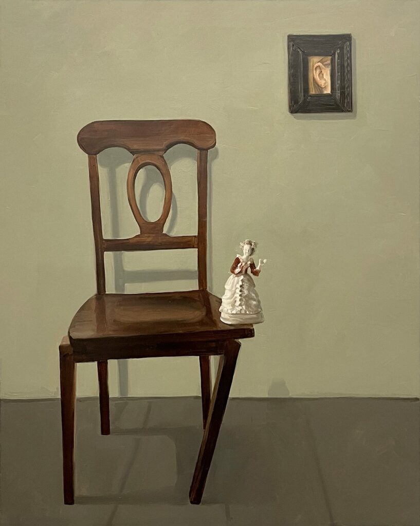 Trust Fall, by Heather V McLeod, 2021, oil on panel