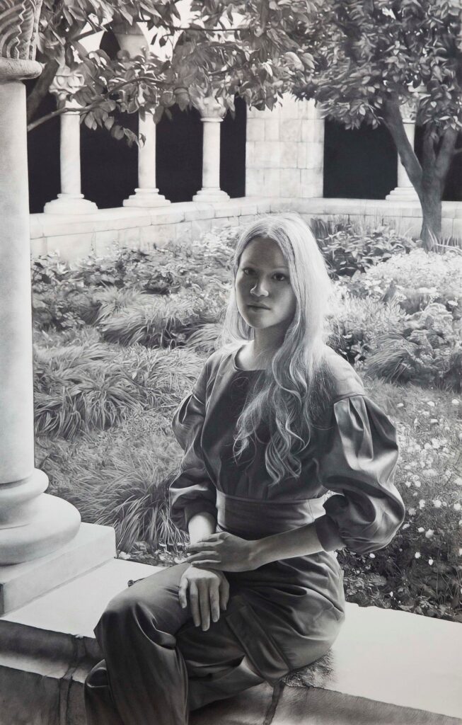 Self-Portrait in Homage to Raffaello, by Luisiana Mera, 2019