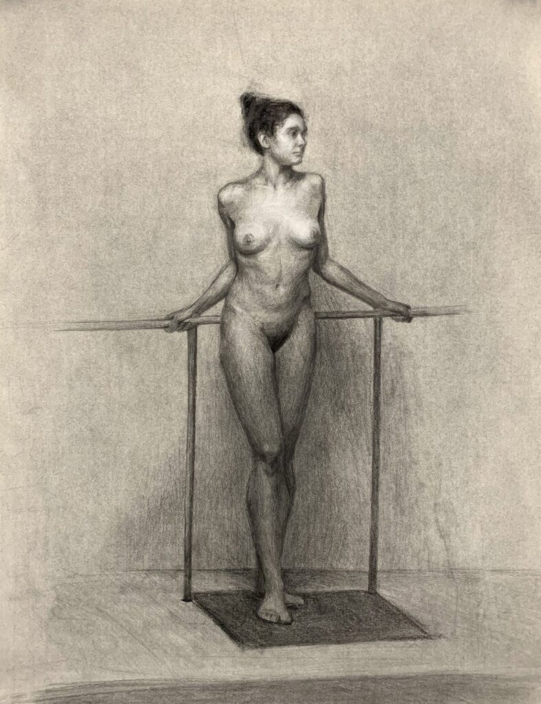 Untitled, by Matt Meserve, 2019, graphite, charcoal, and chalk on paper