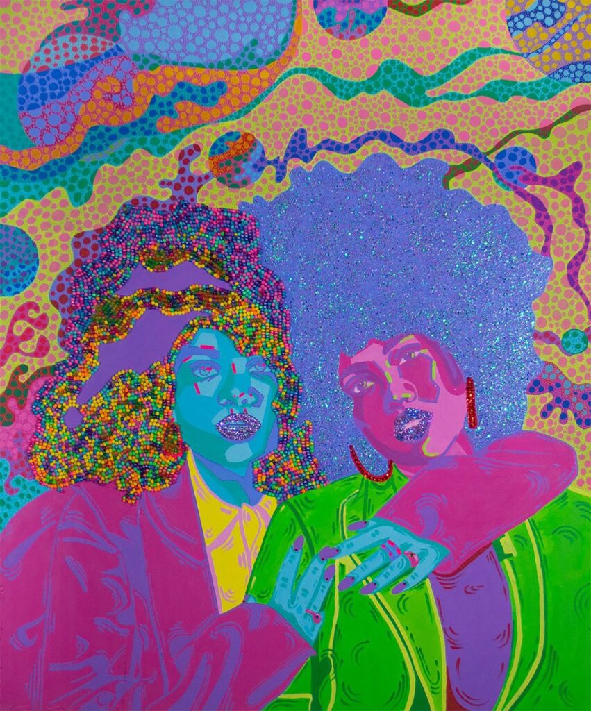 Hair Like Me, by Crystal Miller, 2020, acrylic on canvas