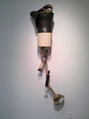 On the Line, by Tyrone Mitchell, 2010, Mixed media