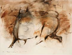 Mythical Beasts, by Mohammad Rahimi, 2007, oil on canvas