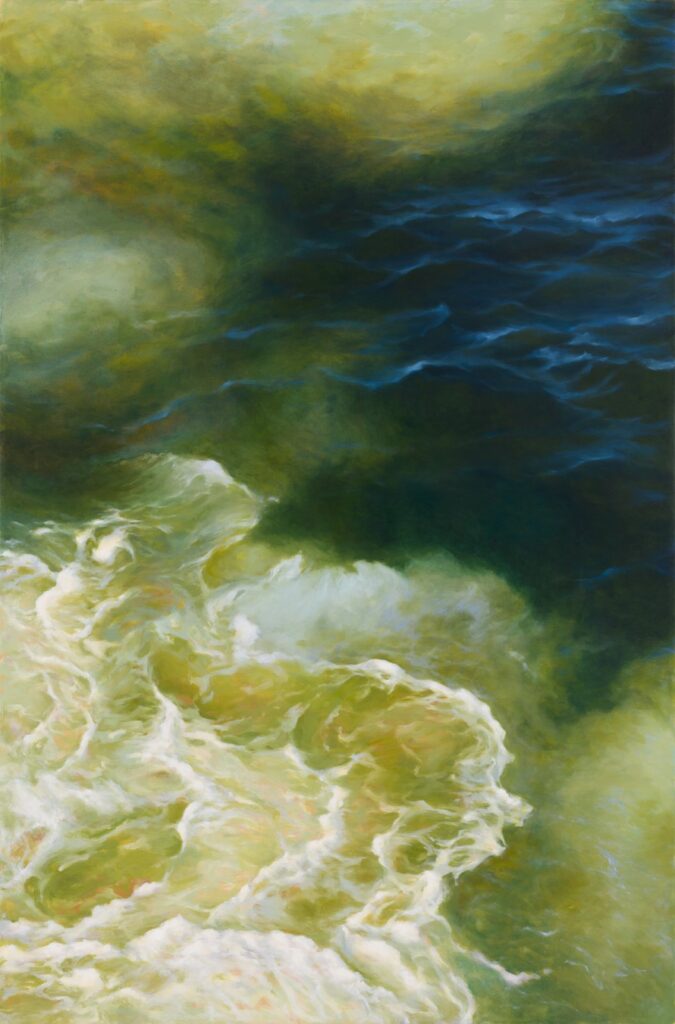 Ocean Composition 6, by Livia Mosanu, 2015, Oil on linen