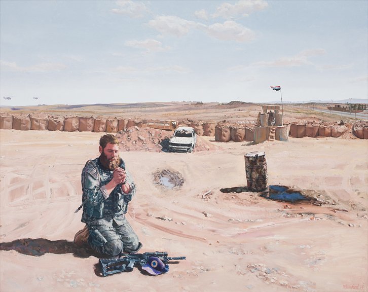 The Prayer, by Steve Mumford, 2016, Oil on linen