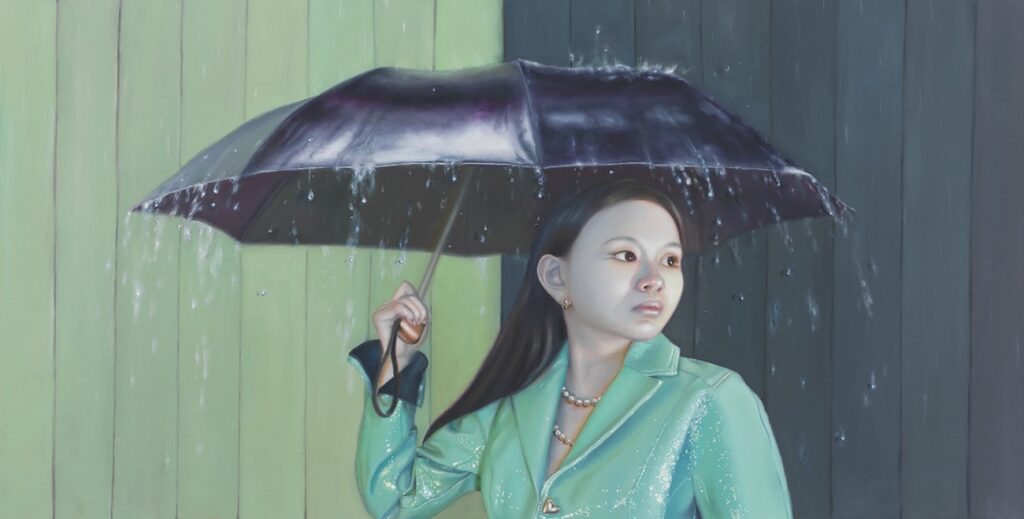 Jour de Pluie, by Hannah Murray, 2022, oil on linen