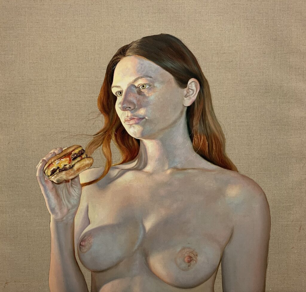 Land of Cockayne, by Hannah Murray, 2020, oil on linen