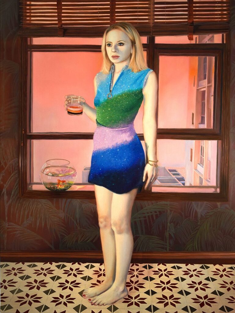Tomorrow's Self-Portrait, by Hannah Murray, 2021, oil on linen
