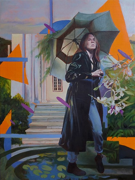 Nicola Study 1, by Tun Myaing, 2024, acrylic and oil on canvas