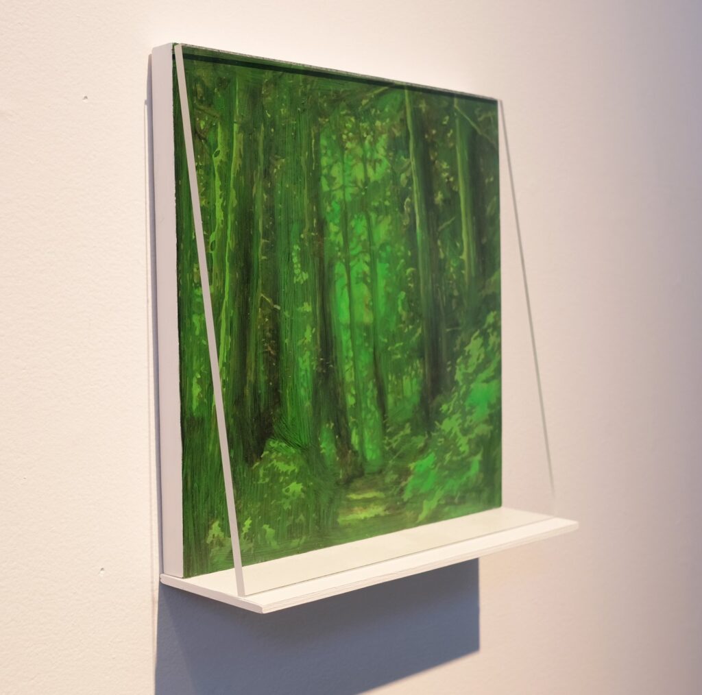 Untitled, by Naomi Nakazato, 2017, Oil and acrylic on plexiglass