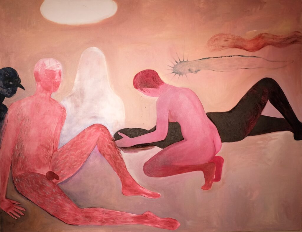 In the Hole, by Naudline Pierre, 2017, Oil on canvas