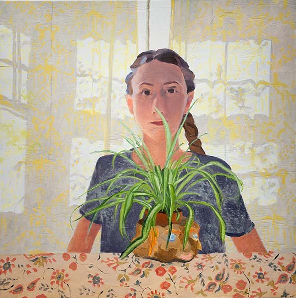 Girl, by Naomi Nevo Ben Ari, 2018, oil on board