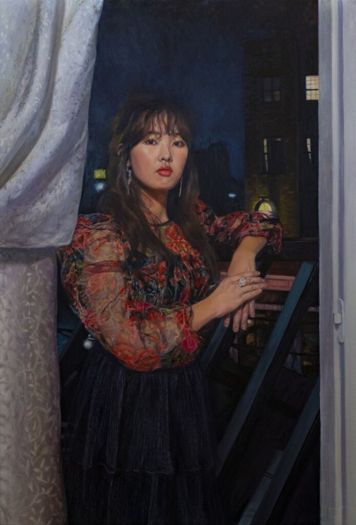 3:00 AM, by Ellie Kayu Ng, 2020, oil on canvas