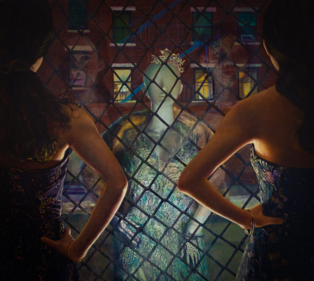 I'm a Mannequin Like You, by Ellie Kayu Ng, 2021, oil on canvas