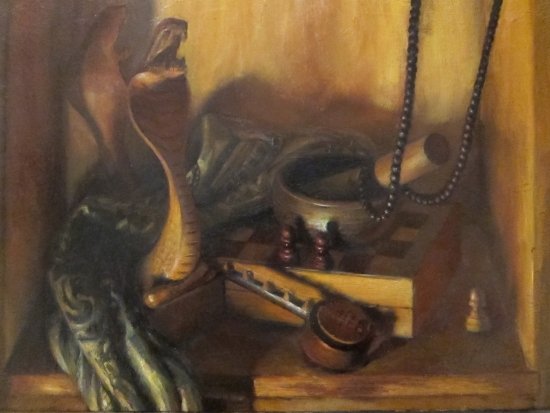Into the Desert, by Francis Nguyen, 2011, Oil on canvas