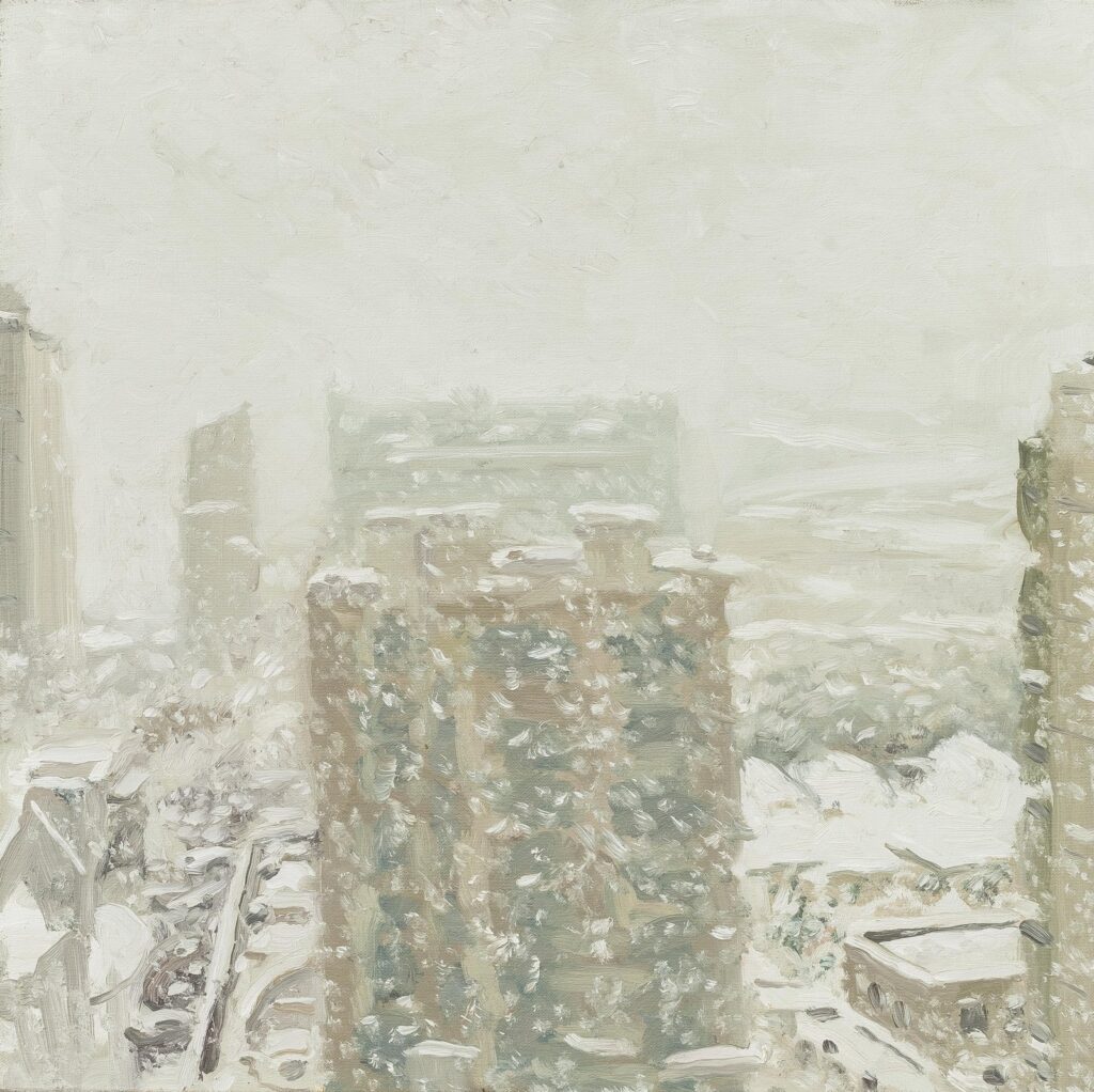 A Beijing Snow, by Ni Jun, 2008, Oil on canvas