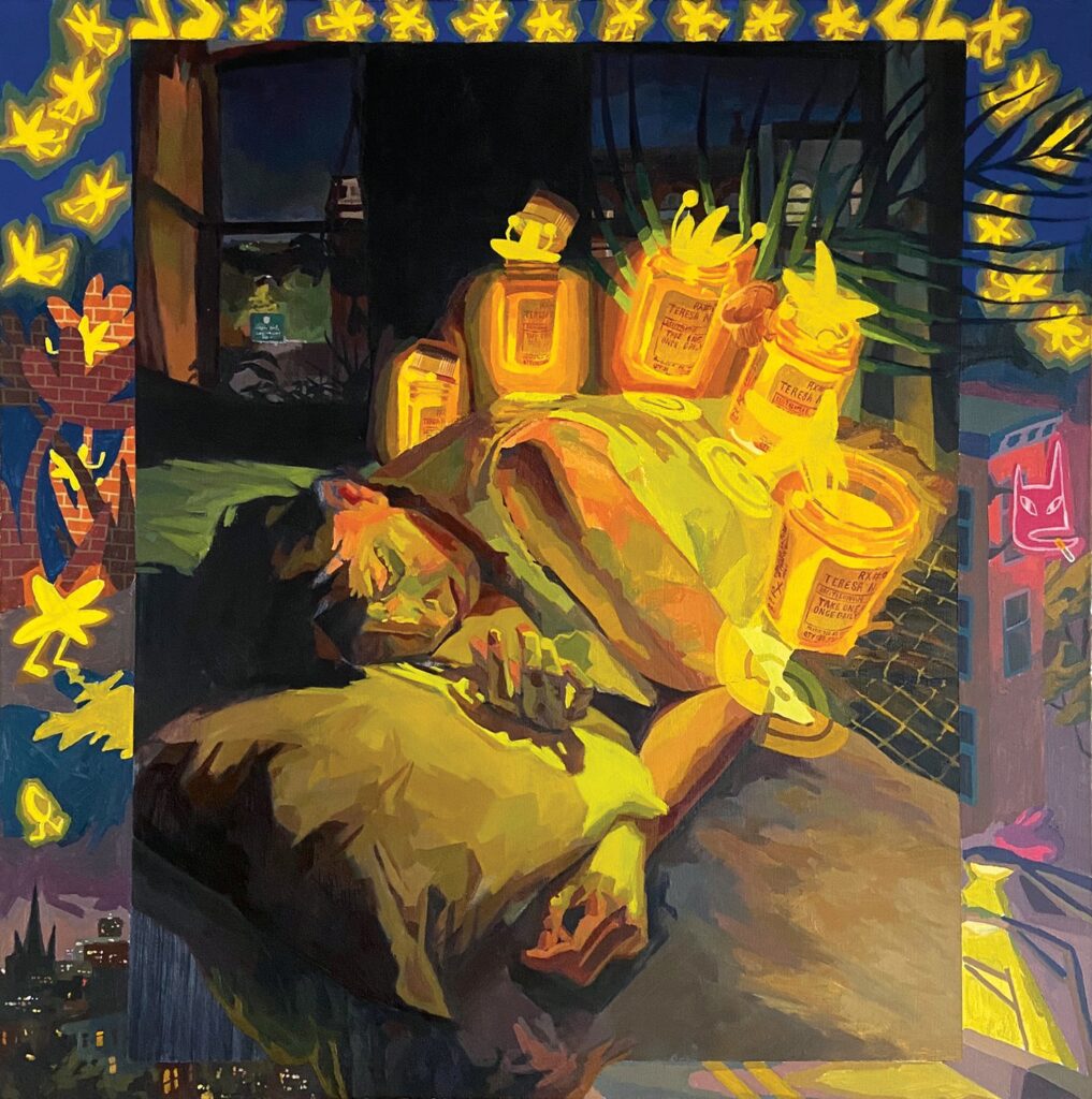 Prescription Phantasm, by Teresa Nicolella, 2021, oil on canvas