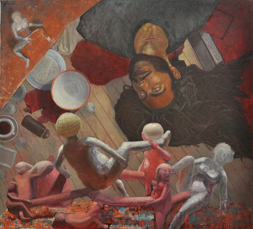The Field of Sacred Duty, by Arcmanoro Niles, 2015, Oil and acrylic on canvas