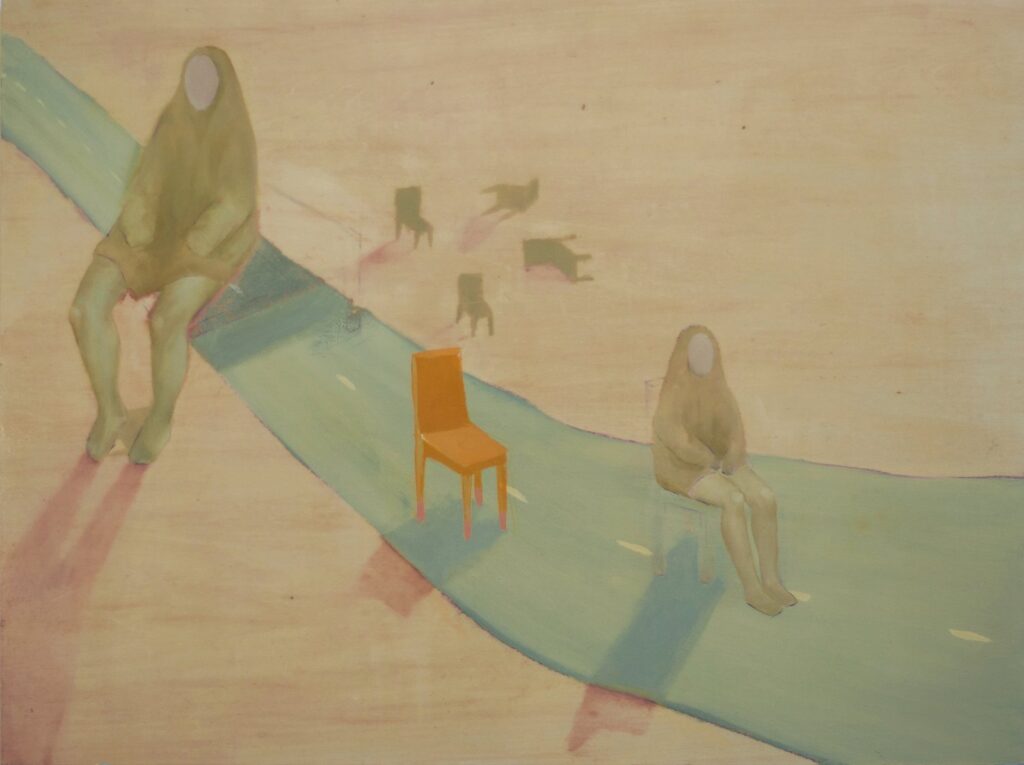 Paseo, by Laura Noguera, 2016, Oil on panel