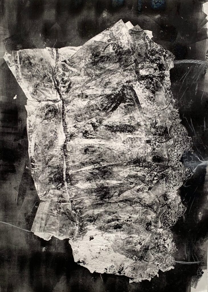 Short, by Caitlin O'Brien, 2019, ink on paper
