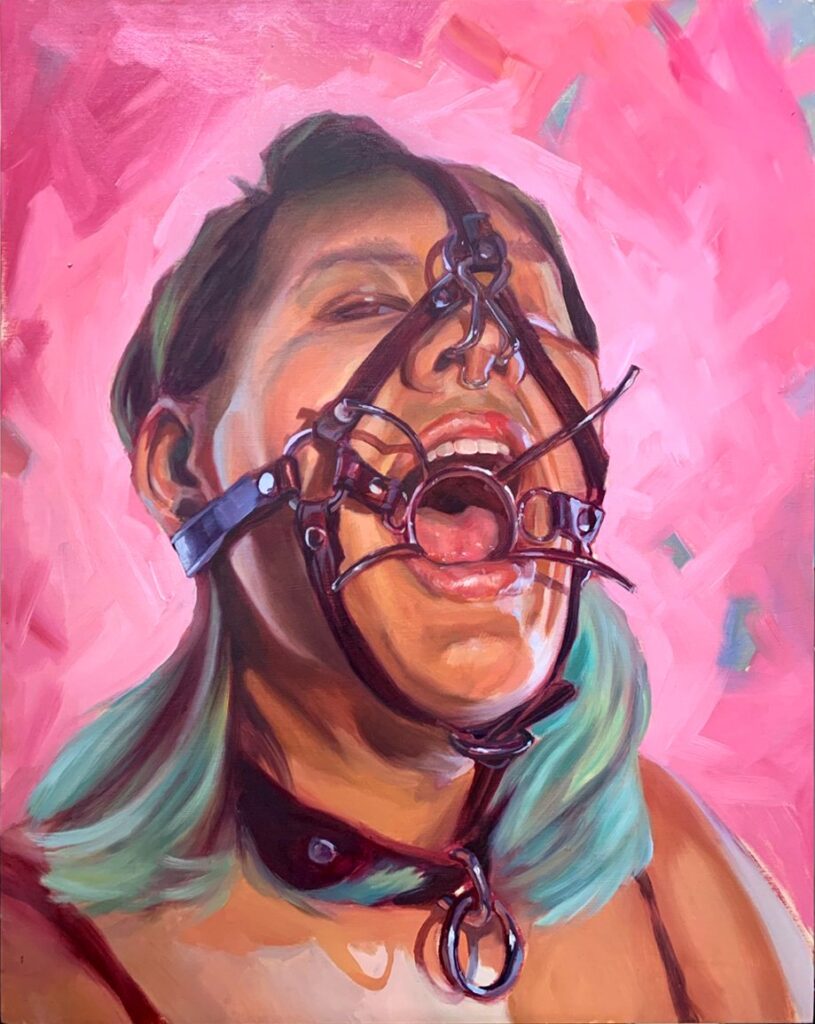 Spider, by Siobhan O'Connor, 2019, oil on panel