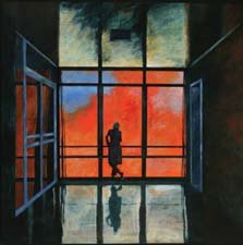 City 6, by Omid Rooshenas, 2006, acrylic on canvas