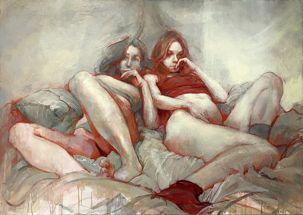 Tether, by Madeline Owen, 2024, oil on canvas