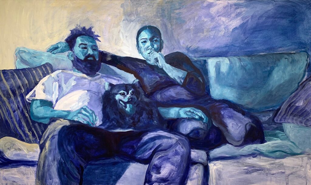 Family Portrait, by Zoë Papini, 2019, acrylic on canvas