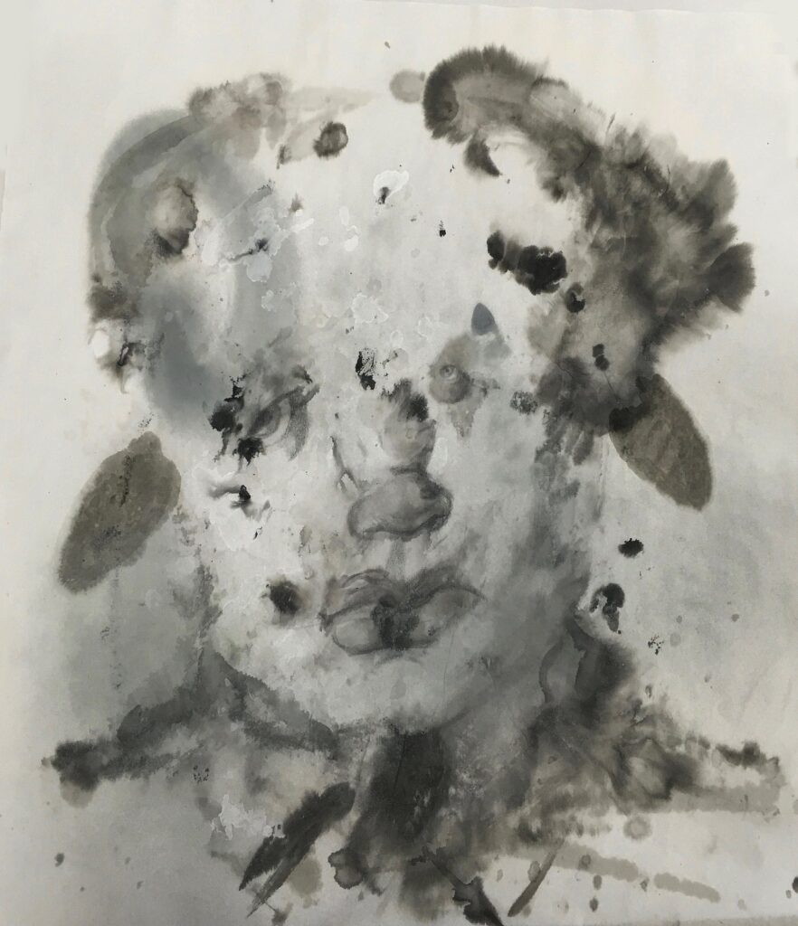 The Zodic of Mao II, by Pedro Perez-Guillon, 2016, ink and graphite on rice paper