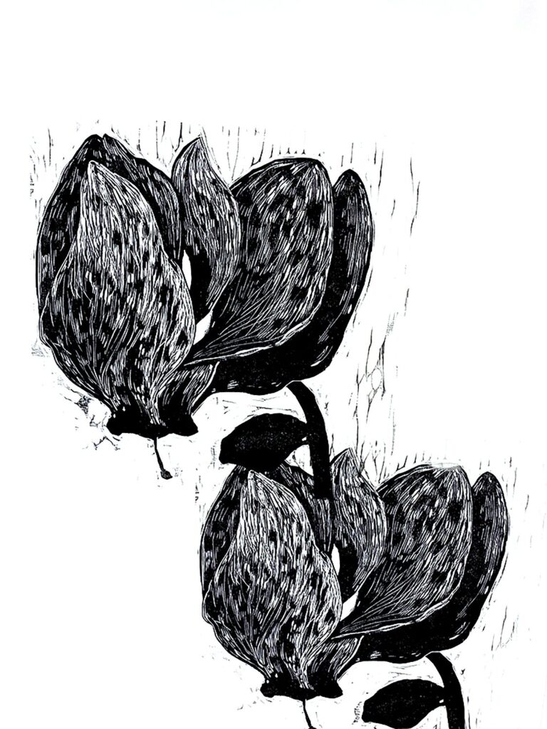Cyclamens Meaning Sincere Tenderness, by Luján Pérez Hernández, 2020
