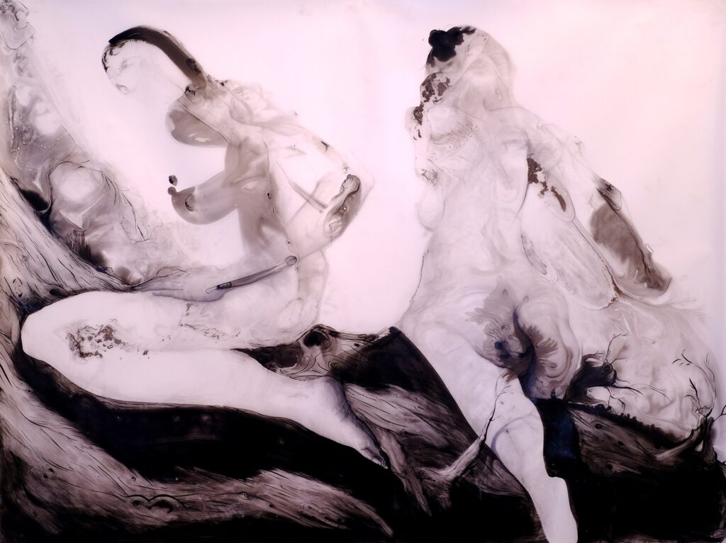 Grounded, by Eliana Perez, 2018, ink and graphite on denril